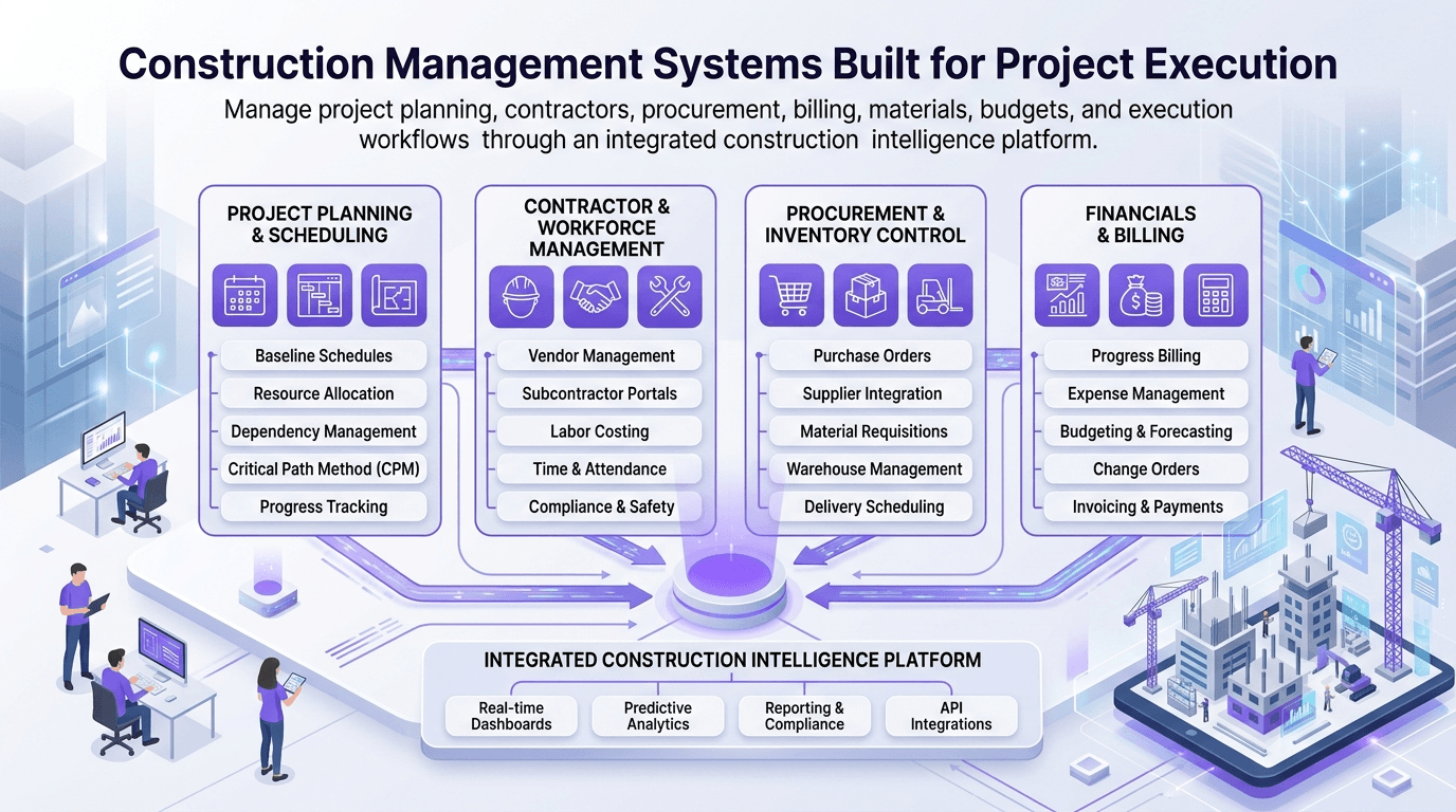 Construction ERP illustration