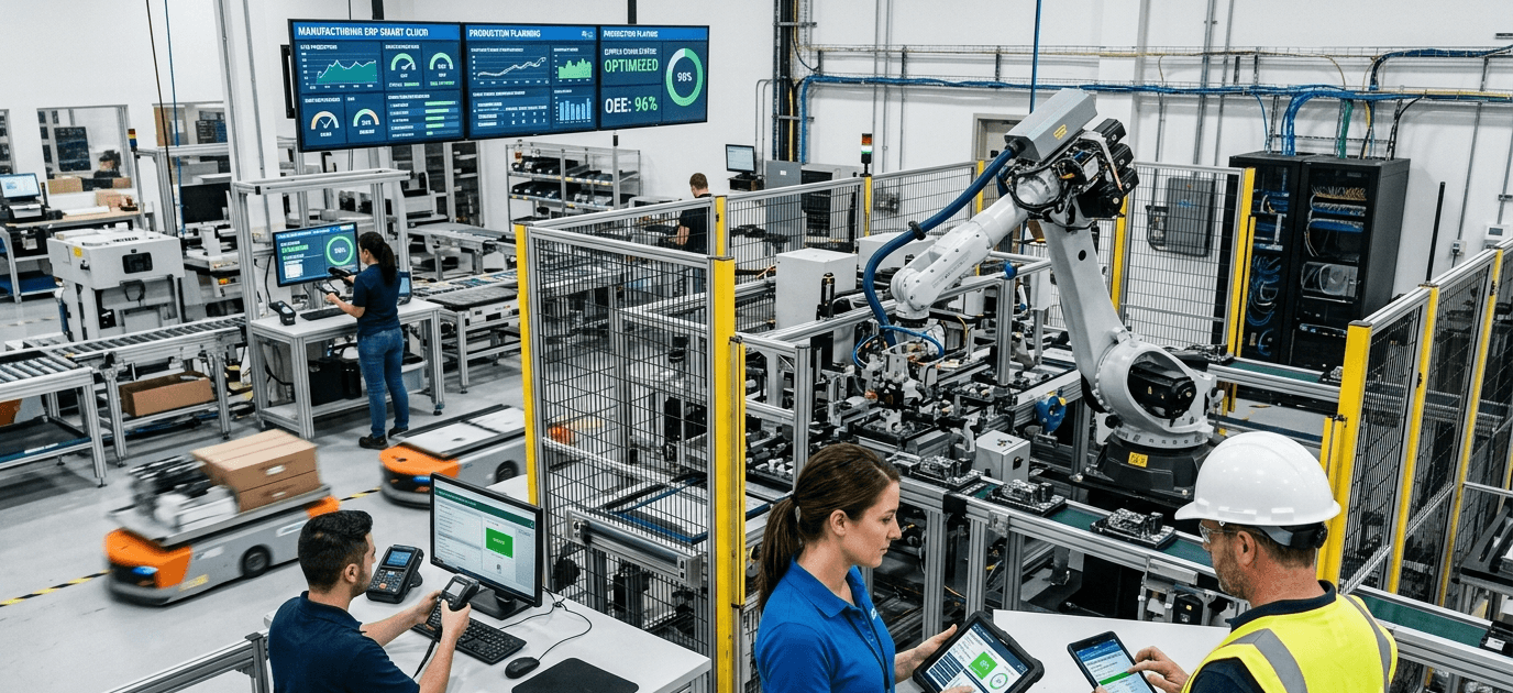 Manufacturing ERP illustration